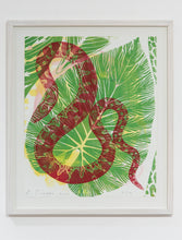 Load image into Gallery viewer, Interzonal Leaf with Juvenile Sand Boa, Philip Taaffe
