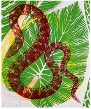 Load image into Gallery viewer, Interzonal Leaf with Juvenile Sand Boa, Philip Taaffe