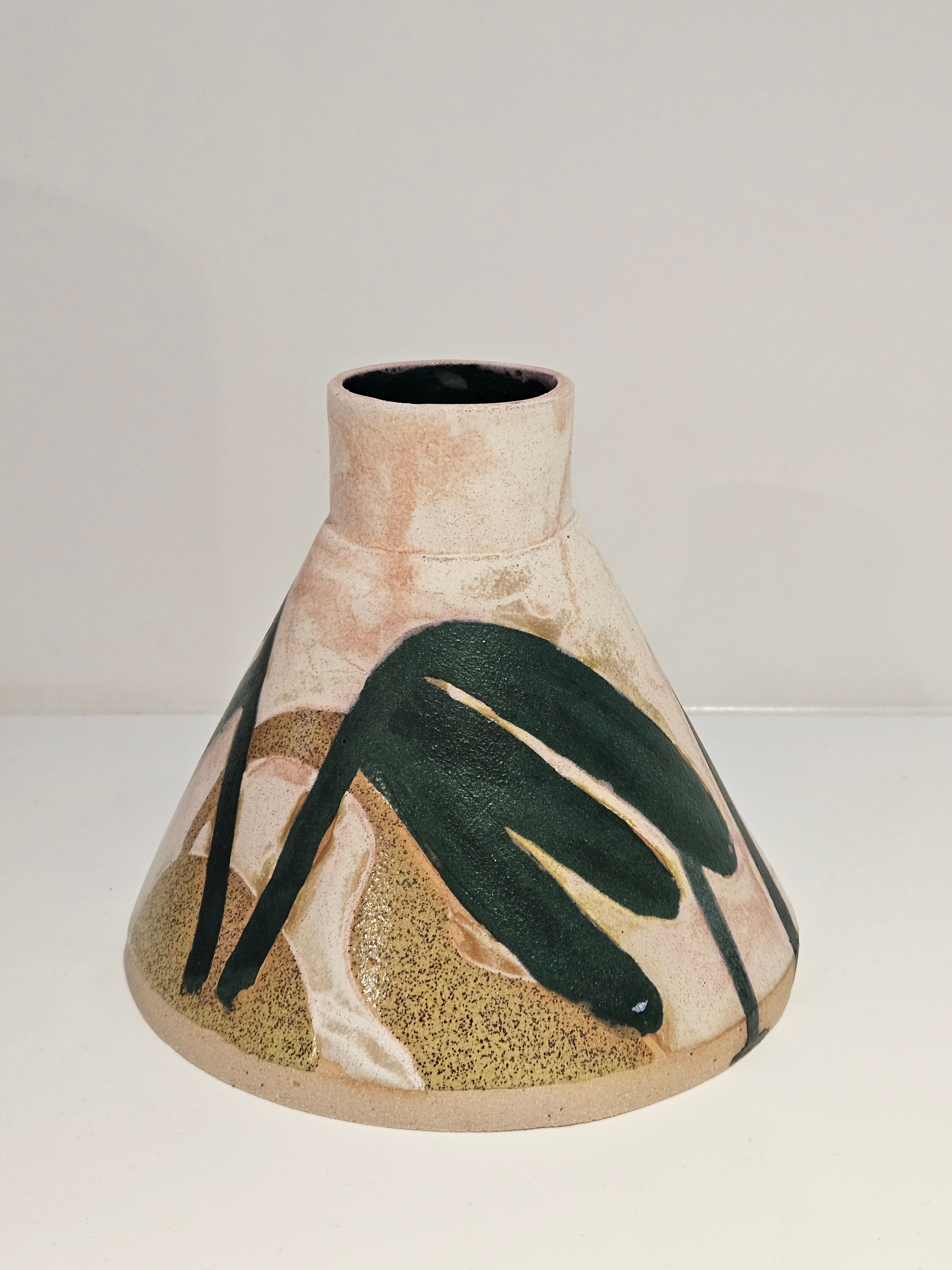 Large Cone Vase in Forest