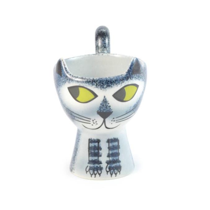 Grey Tabby Cat Egg Cup