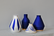 Load image into Gallery viewer, Blue bottle vase
