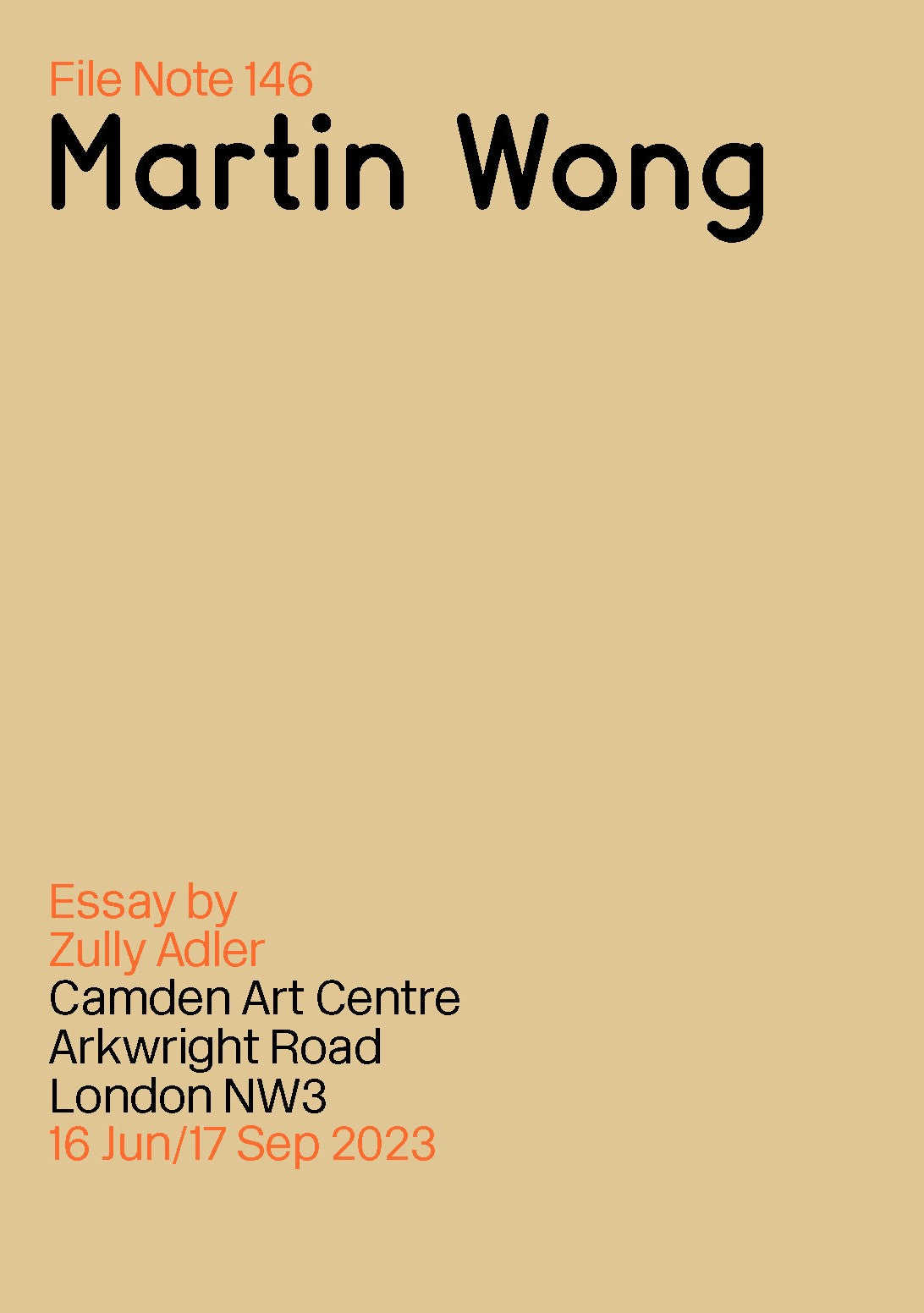 File Note 146, Martin Wong