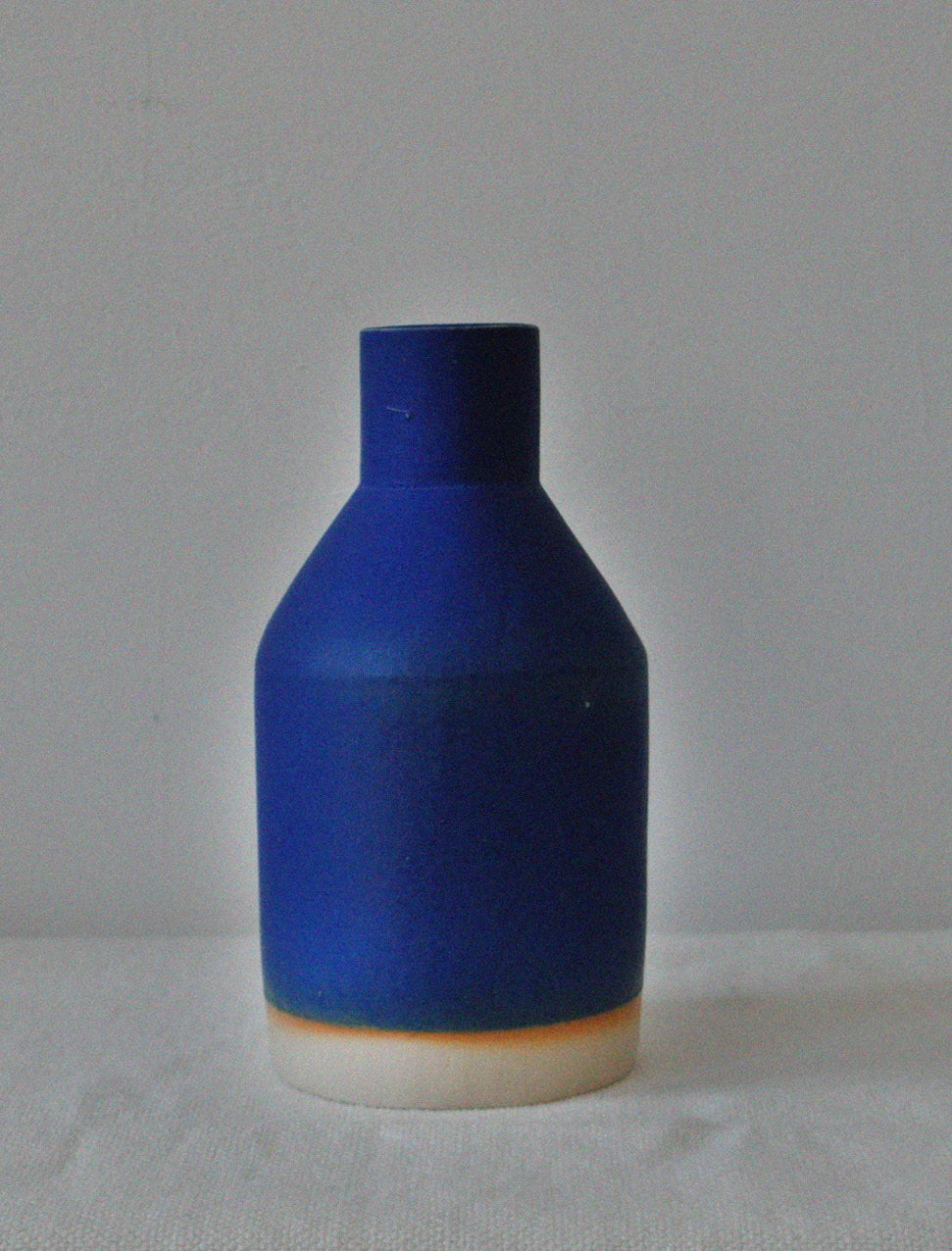 Blue bottle vase