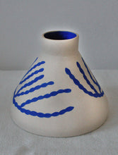 Load image into Gallery viewer, Coral and blue cone vase
