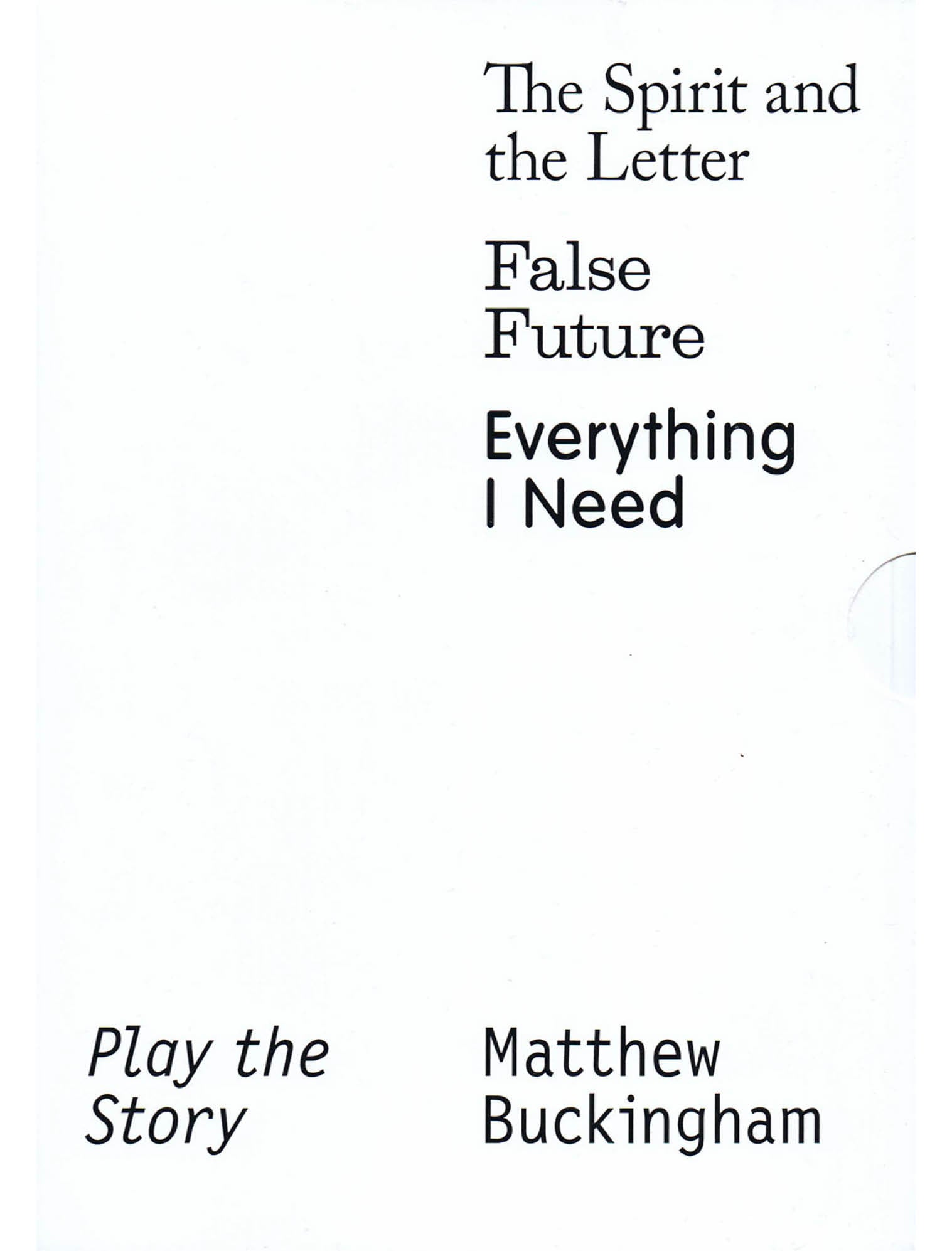 Play the Story, Matthew Buckingham