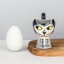 Load image into Gallery viewer, Grey Tabby Cat Egg Cup
