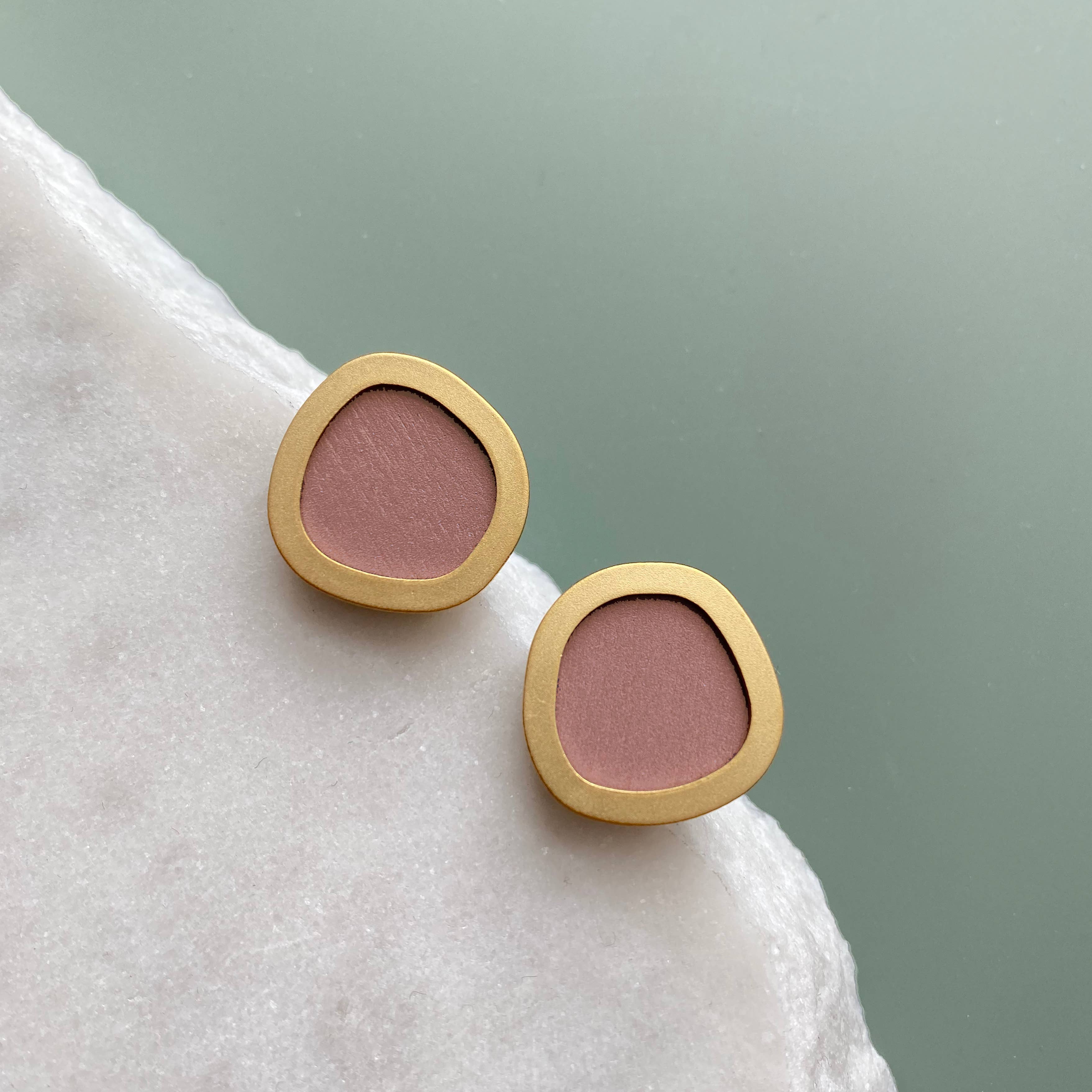 Circle Stud Earrings