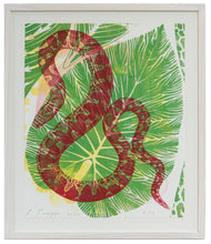 Load image into Gallery viewer, Interzonal Leaf with Juvenile Sand Boa, Philip Taaffe
